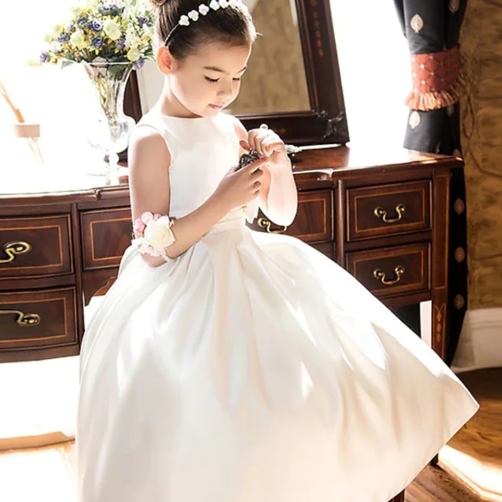 LanTing Princess Tea Length Flower Girl, First Communion Dress Size 11.